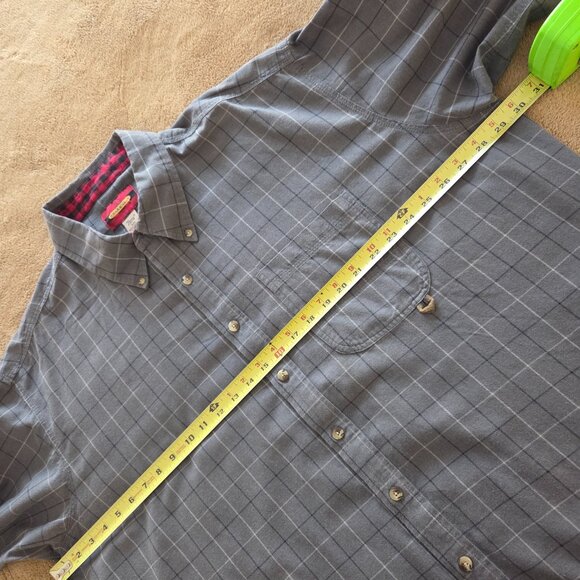 Braeval Mens Shirt Tiera Plaid Wool Blend Flannel Vented Gun Bird Hunt Size XXL - Picture 12 of 13